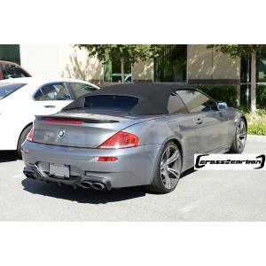 BMW E63 E64 M6用 VRSタイプ カーボン リアディフューザー リアアンダースポイラー ...