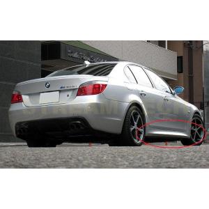 BMW E60 E61 5シリーズ用 Mスポーツタイプ サイドステップ サイドスカート サイドスポイ...