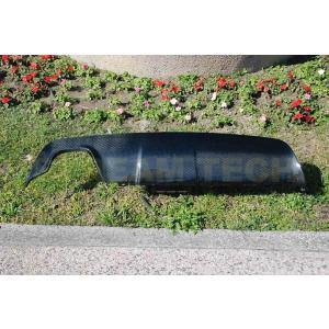 BMW E60 E61 5シリーズ Mスポーツ用 カーボン リアディフューザー 左2本出し リアアン...