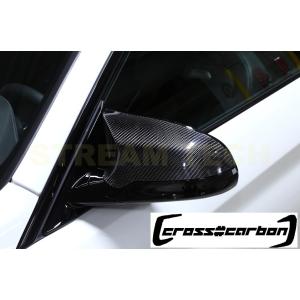 BMW F80 M3 F82 F83 M4用 ドライカーボン ミラーカバー 貼り付け式 サイドミラー...
