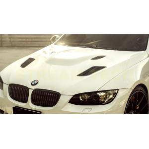 BMW E92 E93 3シリーズ用 Vスタイル ボンネット ダクト付き カーボン エンジンフード ...