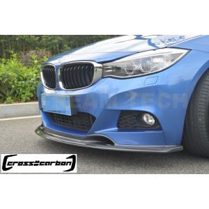 BMW F34 3シリーズ GT Mスポーツ用 AKMタイプ カーボン フロントスポイラー フロント...