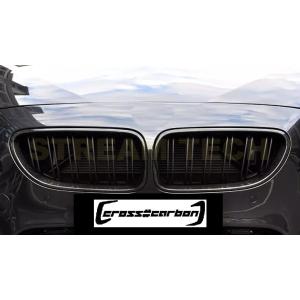 BMW F06 F12 F13 6シリーズ用 M6タイプ リアルカーボン キドニーグリル 2種類有 ...