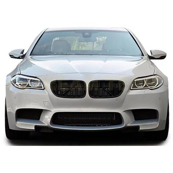BMW F10 F11 5シリーズ用 Mパフォーマンスタイプ マットブラック キドニーグリル センタ...