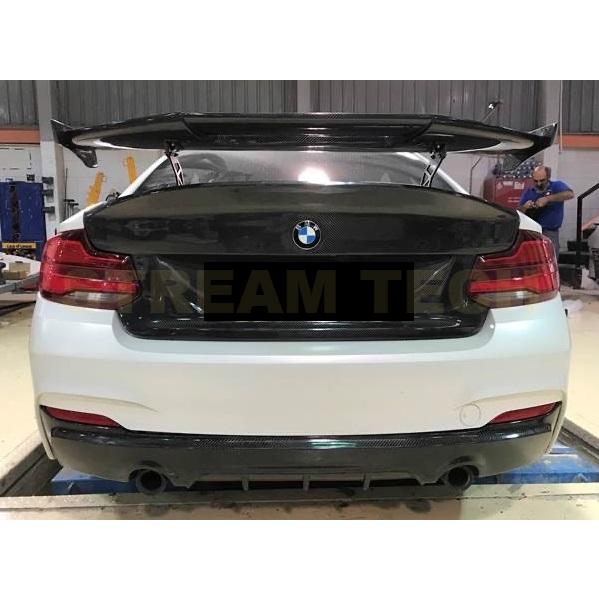 BMW F22 F23 2シリーズ M235i用 カーボン リアディフューザー リアアンダースポイラ...