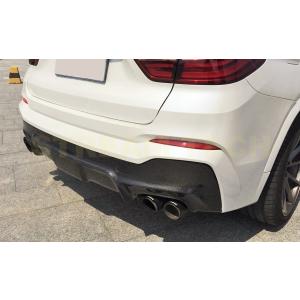 BMW F26 X4 Mスポーツ用 3DDタイプ カーボン リアディフューザー リアアンダースポイラ...