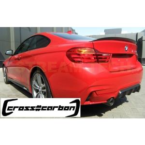 BMW F32 4シリーズ クーペ用 パフォーマンスタイプ トランクスポイラー ABS製 リアスポイ...