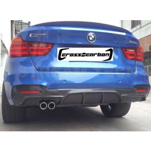 BMW F34 3シリーズ GT Mスポーツ用 カーボン リアディフューザー 左出しタイプ リアアン...