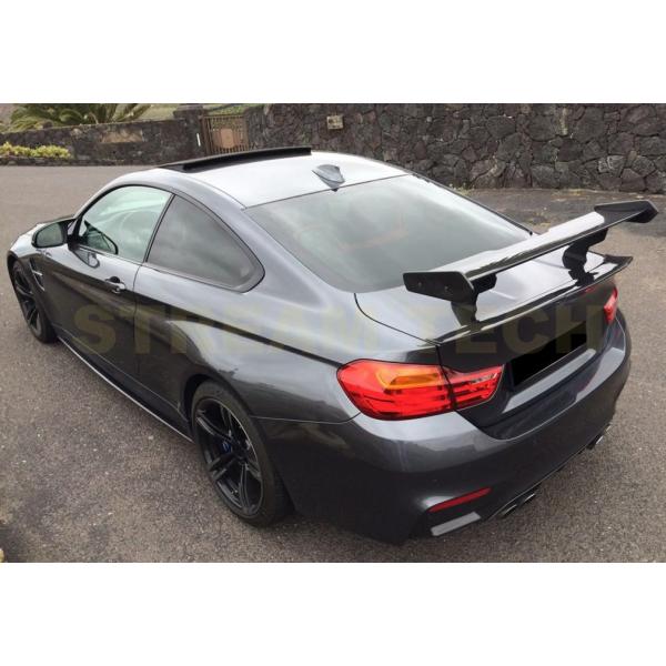 BMW F87 M2用 GTS CSタイプ 機械式 カーボン GTウイング リアウイング 綾織カーボ...