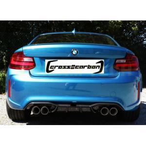 BMW F87 M2用 AKRAデザイン カーボン リアディフューザー リアアンダーリップ リアアン...