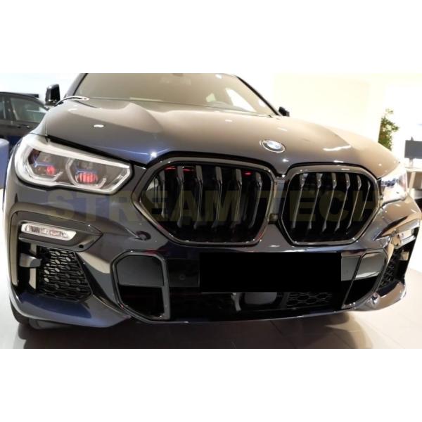 BMW G06 X6用 パフォーマンスタイプ 艶有ブラック キドニーグリル センターグリル フロント...