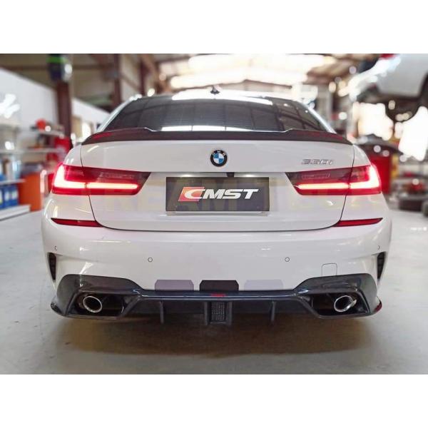 BMW G20 3シリーズ セダン用 カーボン トランクスポイラー リアスポイラー チンスポイラー ...