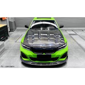 BMW G20 G21 3シリーズ用 ブラックシャーク ダクト付き カーボン ボンネット エンジンフ...