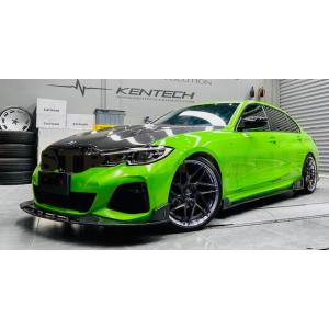 BMW G20 G21 3シリーズ Mスポーツ 前期用 ブラックシャーク カーボン フロントスポイラ...