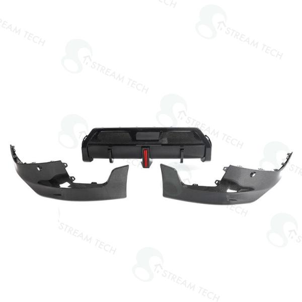 BMW G42 2シリーズクーペ 2022y~ LEDストップランプ 3分割カーボンディフューザー/...