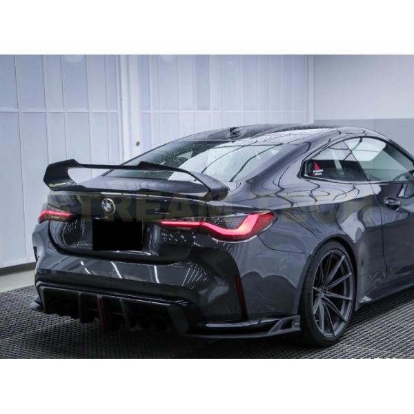 BMW G82 M4 G22 4シリーズ クーペ用 GTAmタイプ カーボン リアウイング GTウイ...