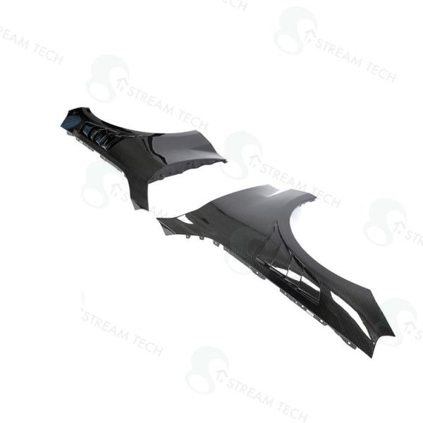 ドライカーボン◆BMW G87M2 クーペ 2023y~ ダクト付カーボンフェンダーセット/ワイドフ...