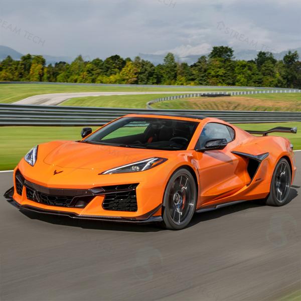 ◆2020年〜シボレー C8 コルベット Z06 &amp; E-Ray用 カーボンサイドスカート/サイドス...