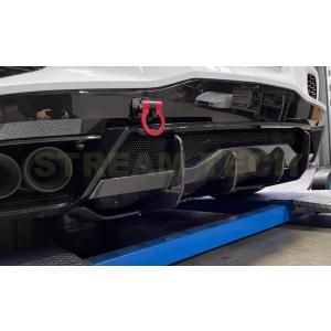 Chevrolet シボレー C8 コルベット用 カーボン リアディフューザー リアアンダースポイラ...