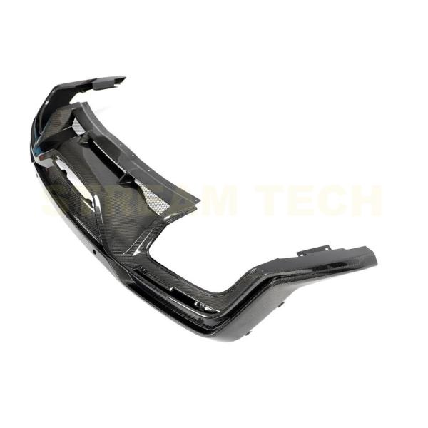 FORD フォード マスタング用 ダークホースタイプ カーボン リアディフューザー リアアンダースポ...