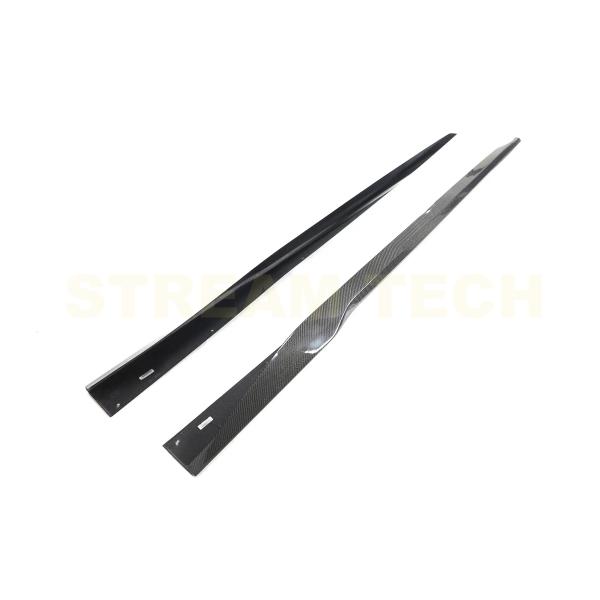 FORD フォード マスタング用 ダークホースタイプ カーボン サイドスカート サイドスポイラー サ...