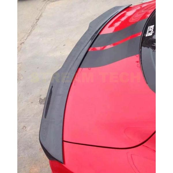 FORD フォード マスタング用 ダックテール カーボン トランクスポイラー 艶なし マット リアス...