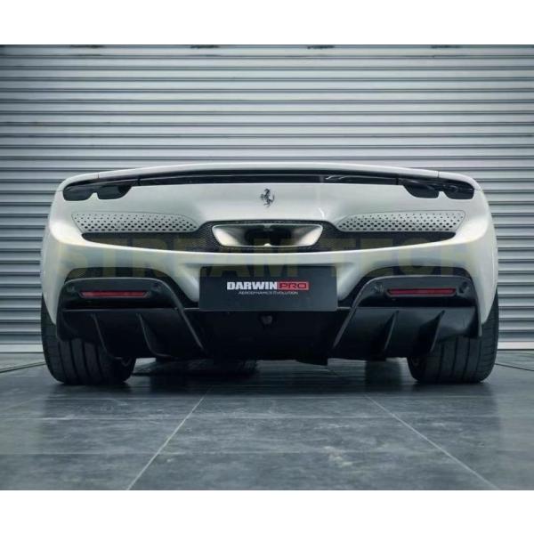 Ferrari フェラーリ 296 GTB用 OEタイプ カーボン リアディフューザー リアアンダー...