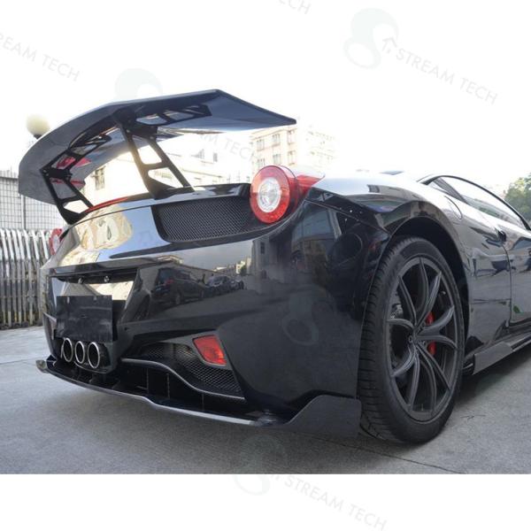 ◆フェラーリ 458イタリア クーペ/スパイダー用 VELタイプカーボンディフューザー/カーボンディ...