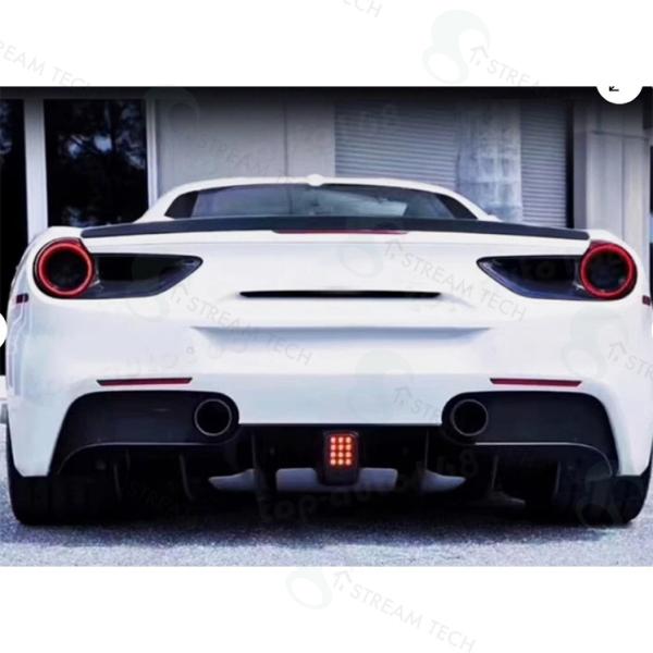 ◆フェラーリ 488 GTBクーペ &amp; スパイダー用 VEL仕様 リアエアダクトカーボンカバー/カー...