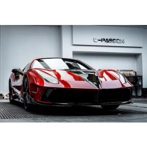 Ferrari フェラーリ 488 GTB用 MANSOスタイル フロントバンパー フロントフェイス...