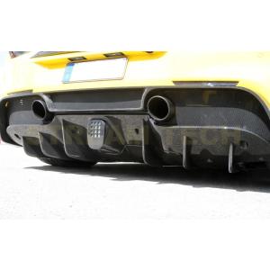 Ferrari フェラーリ 488 GTB用 NOVIタイプ ドライカーボン リアディフューザー 2...