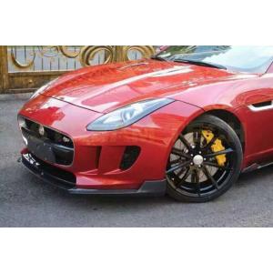 JAGUAR ジャガー Fタイプ 3.0用 DTMタイプ カーボン フロントスポイラー リップスポイ...
