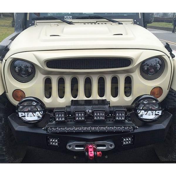 Jeep ジープ ラングラー用 ゴーストタイプ フロントグリル センターグリル ラジエターグリル バ...