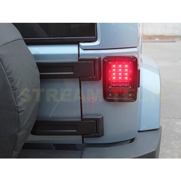 Jeep ジープ ラングラー用 LED テールライト テールランプ テールレンズ LEDライト ラン...