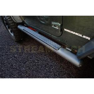 Jeep ジープ ラングラー 2ドア用 アルミ サイドステップ サイドスカート サイドスポイラー サ...