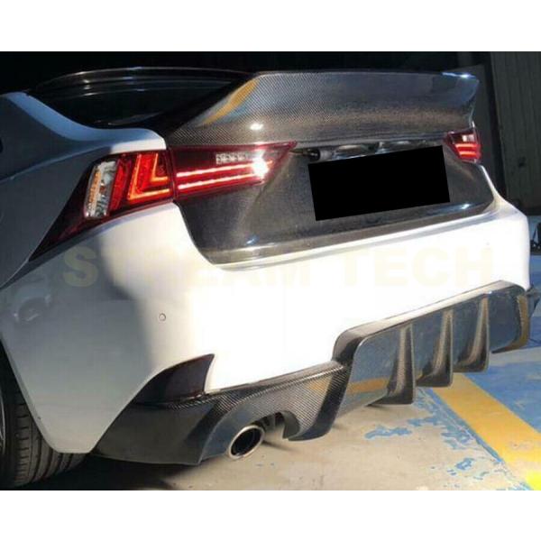 LEXUS レクサス IS Fスポーツ セダン用 DTMタイプ カーボン リアディフューザー リアリ...