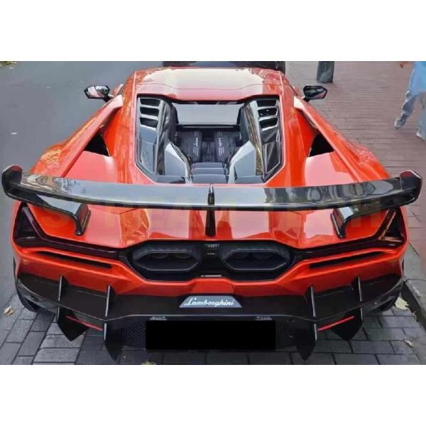 Lamborghini ランボルギーニ レヴエルト用 DMCスタイル ドライカーボン リアウイング ...