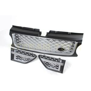 LAND ROVER ランドローバー レンジローバー スポーツ 後期用 フロントグリル シルバー サ...