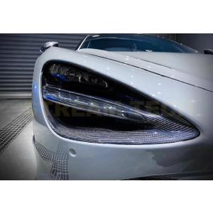 McLaren マクラーレン 720S用 ドライカーボン ヘッドライト インナーパネル 4ピース ラ...