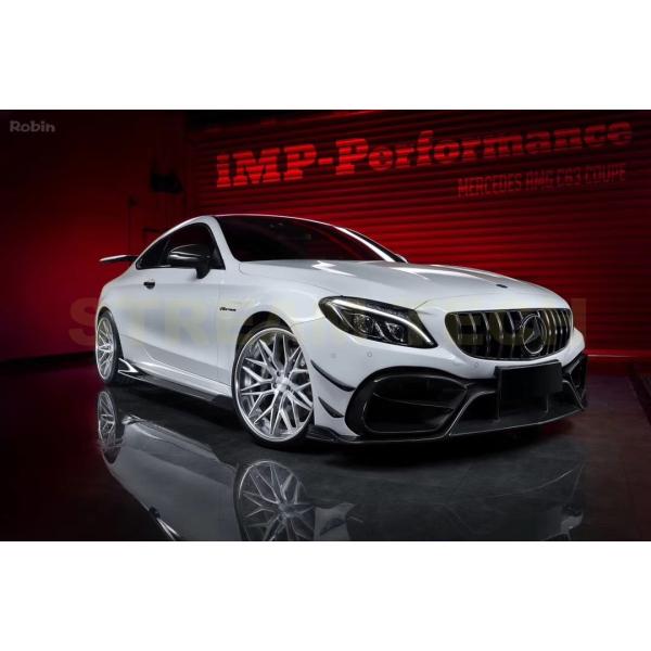 BENZ メルセデス ベンツ C205 C63 AMG用 IMP カーボン フロントカナード バンパ...