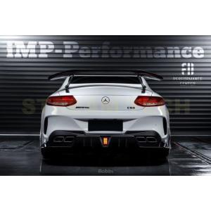 BENZ メルセデス ベンツ C205 Cクラス用 IMP ハーフカーボン リアバンパー バンパー ...