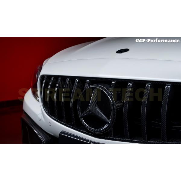 BENZ メルセデス ベンツ C205 C63 AMG用 IMP カーボン パナメリカーナグリル フ...