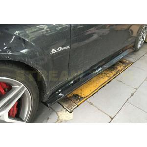 BENZ メルセデス ベンツ W204 S204 C63 AMG 後期用 カーボン サイドスカート ...