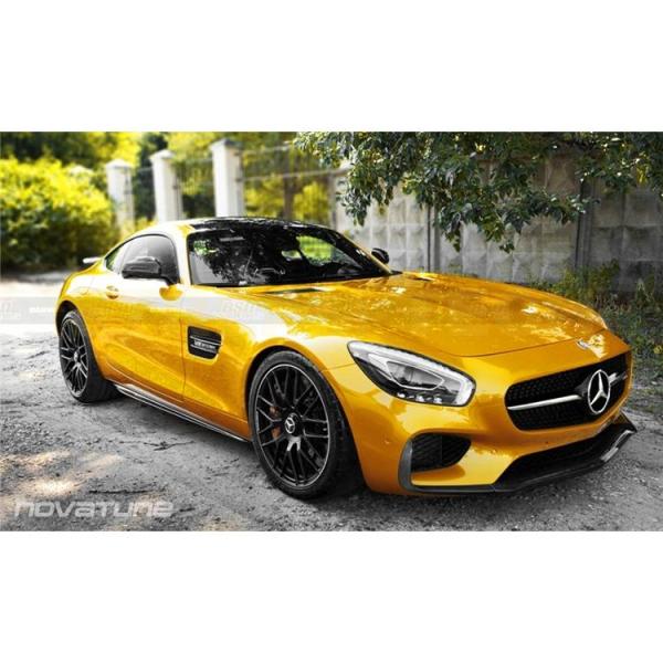 BENZ メルセデス ベンツ C190 AMG GT用 カーボン サイドスカート タイプ2 サイドス...