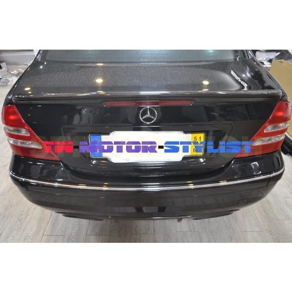 BENZ メルセデス ベンツ W203 Cクラス セダン用 AMGタイプ カーボン トランクスポイラ...