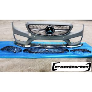 BENZ メルセデス ベンツ W205 S205 Cクラス用 AMGスポーツタイプ フロントバンパー...