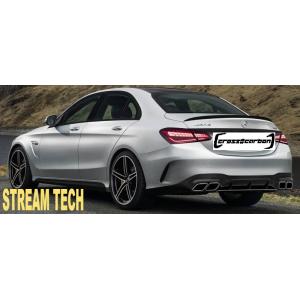 BENZ メルセデス ベンツ W206 Cクラス セダン用 AMGタイプ 艶有ブラック トランクスポ...