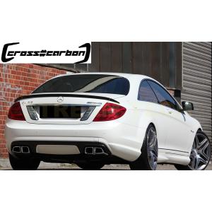 BENZ メルセデス ベンツ W216 C216 CL用 BRAタイプ カーボン トランクスポイラー...