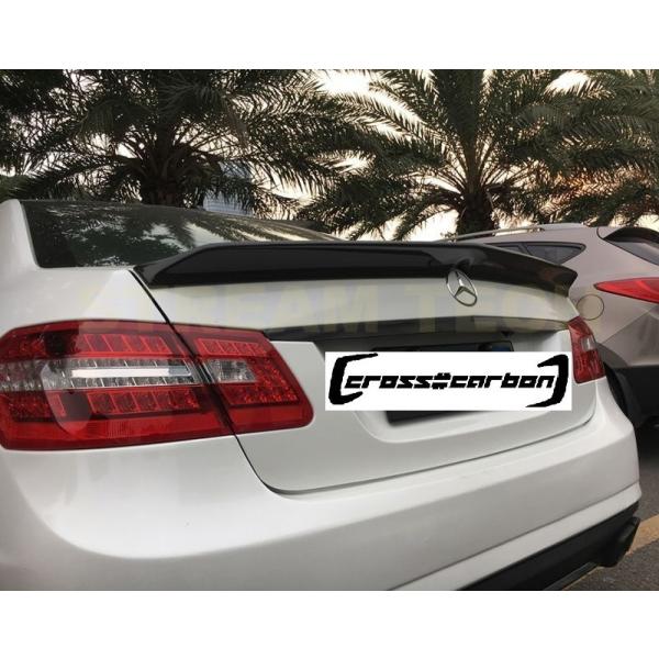 BENZ メルセデス ベンツ W212 Eクラス セダン用 Vタイプ カーボン トランクスポイラー ...