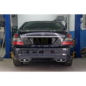 BENZ メルセデス ベンツ W221 Sクラス用 S65 AMGタイプ スクエア マフラーテールパ...